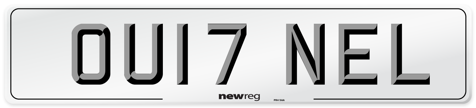 OU17 NEL Number Plate from New Reg